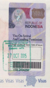 Visa on arrival Indonesia